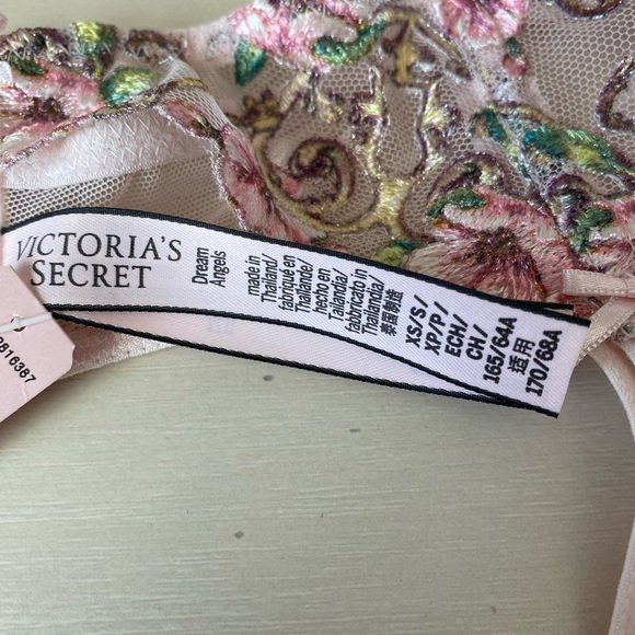 NWT Victoria’s Secret DREAM ANGELS Floral Heart Embroidery Garter Belt - Picture 5 of 9